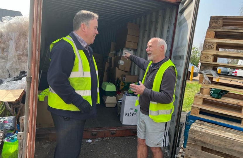 Lorry-loads of donations