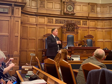 Mayor Jason Perry in the Council Chamber